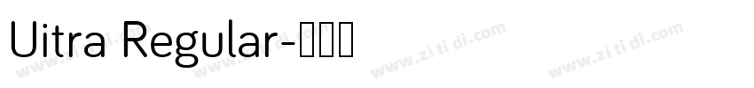 Uitra Regular字体转换